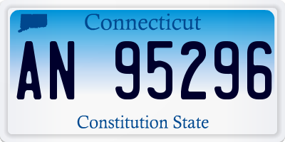 CT license plate AN95296