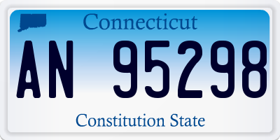 CT license plate AN95298