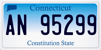 CT license plate AN95299