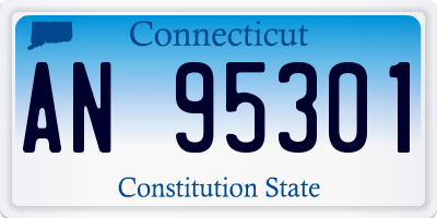 CT license plate AN95301