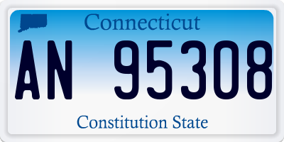 CT license plate AN95308