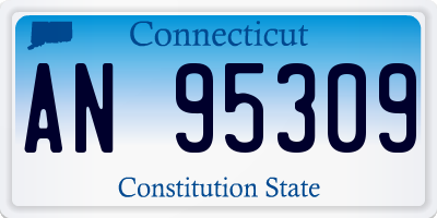 CT license plate AN95309