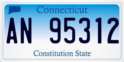 CT license plate AN95312