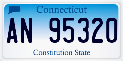 CT license plate AN95320
