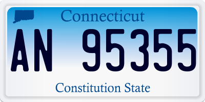 CT license plate AN95355