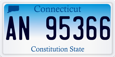 CT license plate AN95366