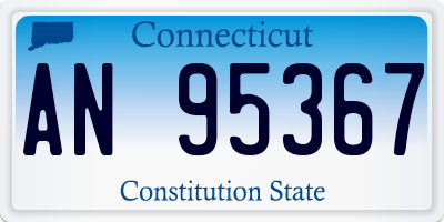 CT license plate AN95367