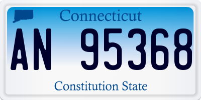 CT license plate AN95368