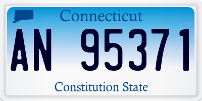 CT license plate AN95371