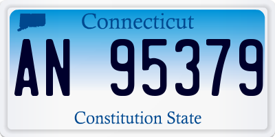 CT license plate AN95379