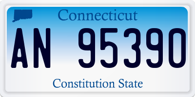 CT license plate AN95390