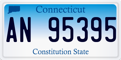 CT license plate AN95395