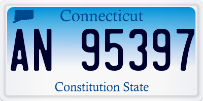 CT license plate AN95397