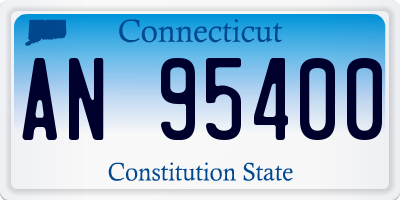 CT license plate AN95400