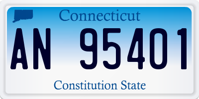 CT license plate AN95401