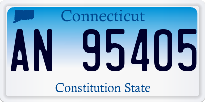 CT license plate AN95405