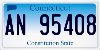 CT license plate AN95408