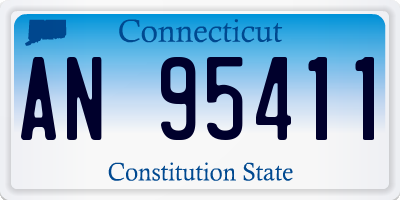 CT license plate AN95411