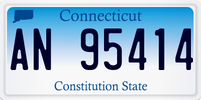 CT license plate AN95414