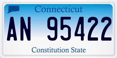 CT license plate AN95422