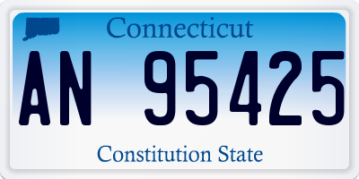 CT license plate AN95425