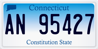 CT license plate AN95427