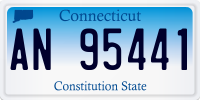 CT license plate AN95441