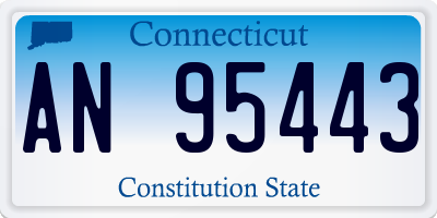 CT license plate AN95443