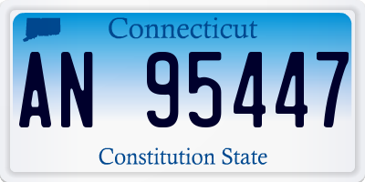 CT license plate AN95447