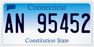 CT license plate AN95452