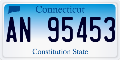 CT license plate AN95453