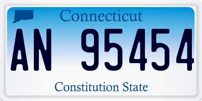 CT license plate AN95454