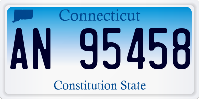 CT license plate AN95458