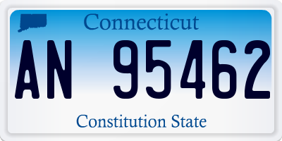 CT license plate AN95462