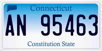 CT license plate AN95463