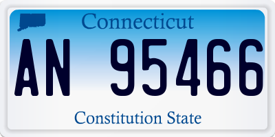 CT license plate AN95466