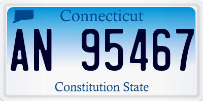 CT license plate AN95467