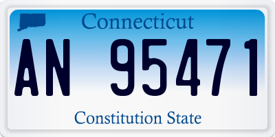 CT license plate AN95471