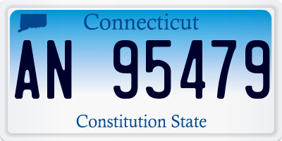 CT license plate AN95479