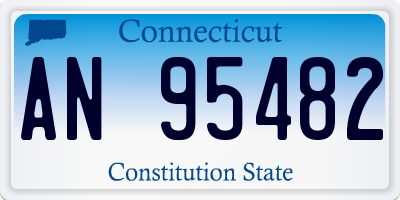 CT license plate AN95482