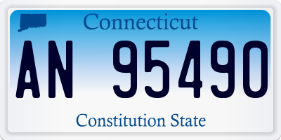 CT license plate AN95490