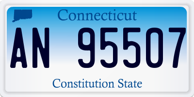 CT license plate AN95507
