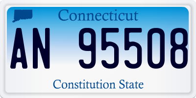 CT license plate AN95508