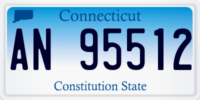 CT license plate AN95512