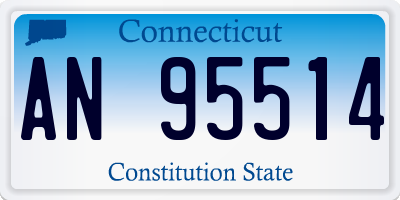 CT license plate AN95514