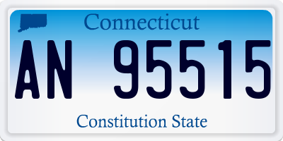 CT license plate AN95515