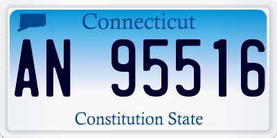 CT license plate AN95516