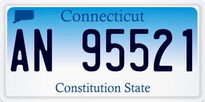 CT license plate AN95521