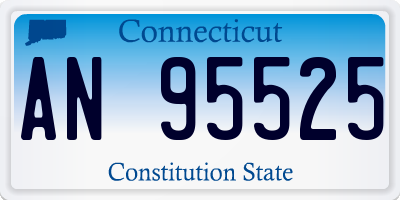 CT license plate AN95525