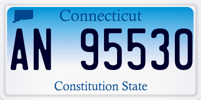 CT license plate AN95530